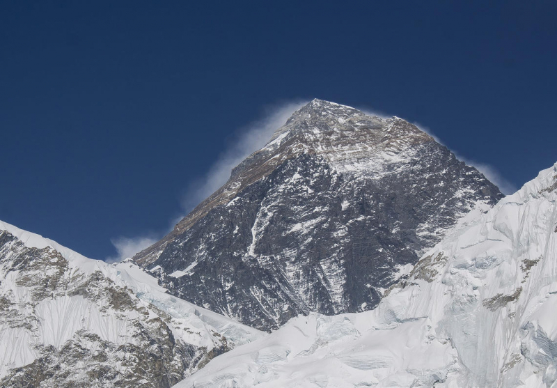 Sublimation des sommets neigeux de l’Everest.